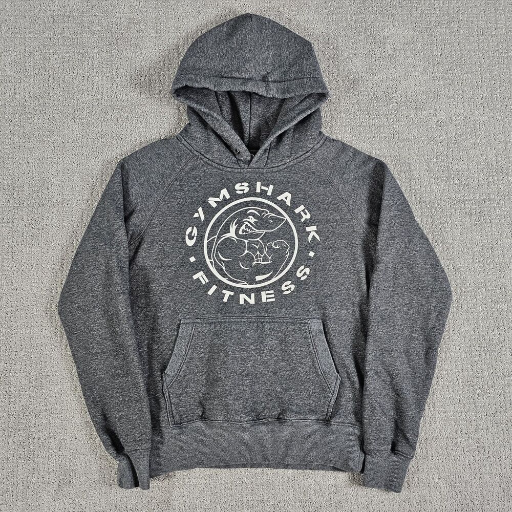 Gymshark Gray Long Sleeve‎ Legacy Lifting Club Pullover Hoodie Mens Size S
